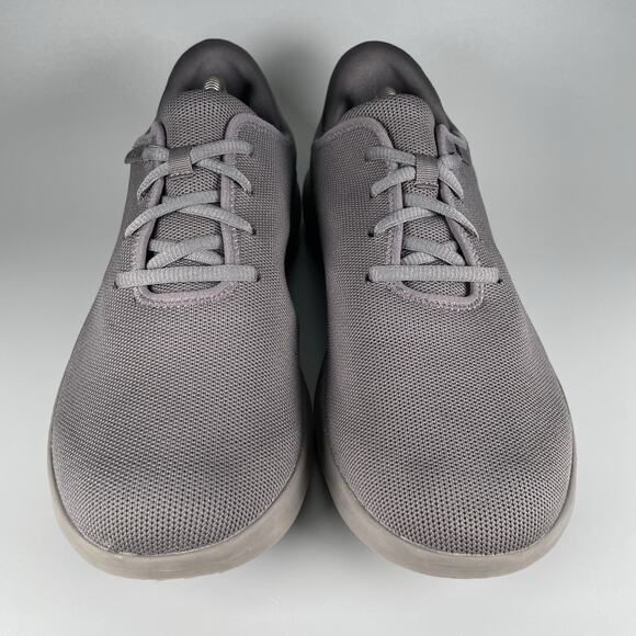 Kizik Madrid Eco Knit Women's Size 10.5 Wide Grey White Hands Free Sneakers Shoe - Picture 2 of 9